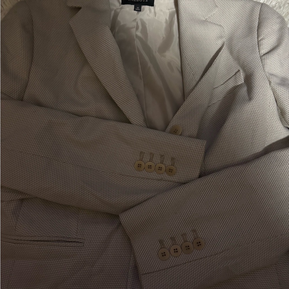 Talbots Tan Blazer Classic Suit Jacket
